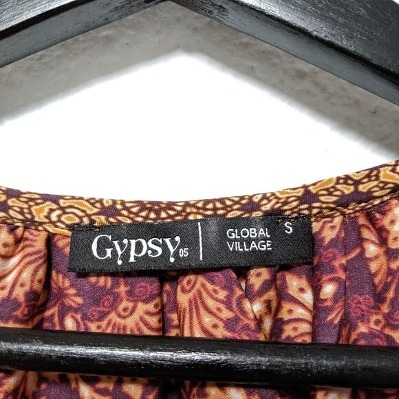 GYPSY 05 Silk Blend Boho Blouse S - Picture 6 of 10